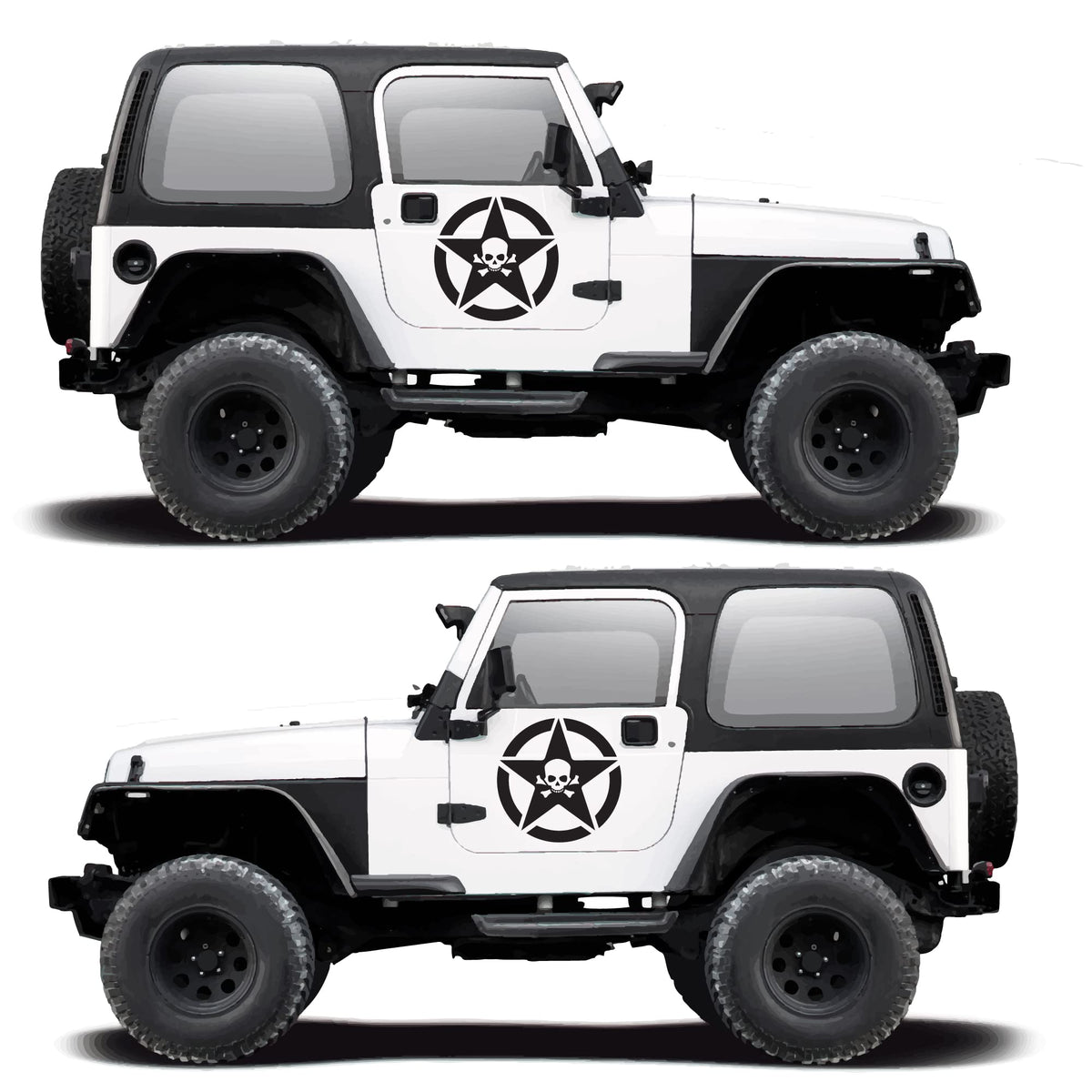 Military star decals