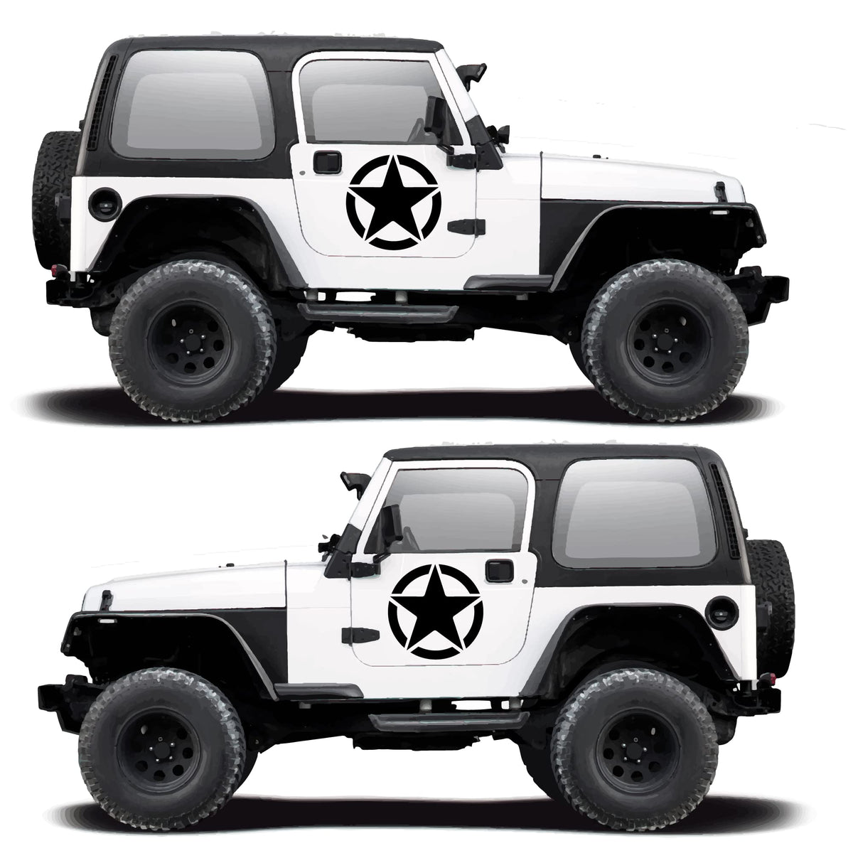 Military star decals