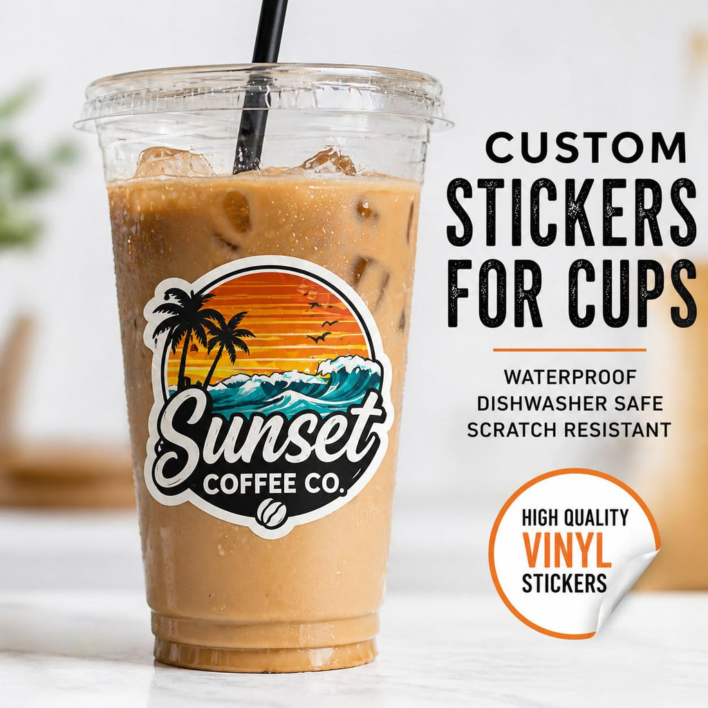 Custom Cup Stickers