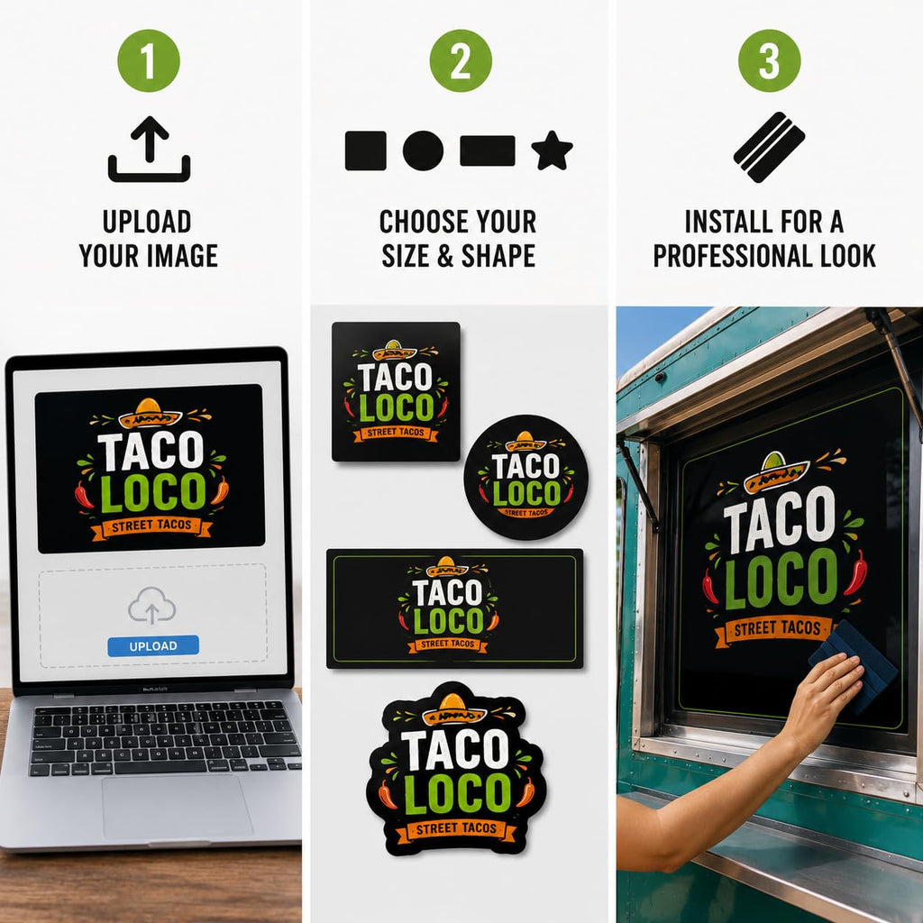 Custom Food Truck Menu Decal