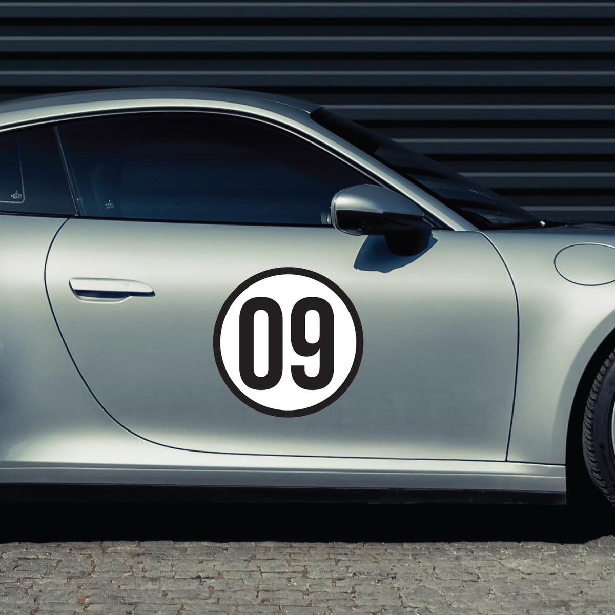 Custom Printed Race Car Number Decals