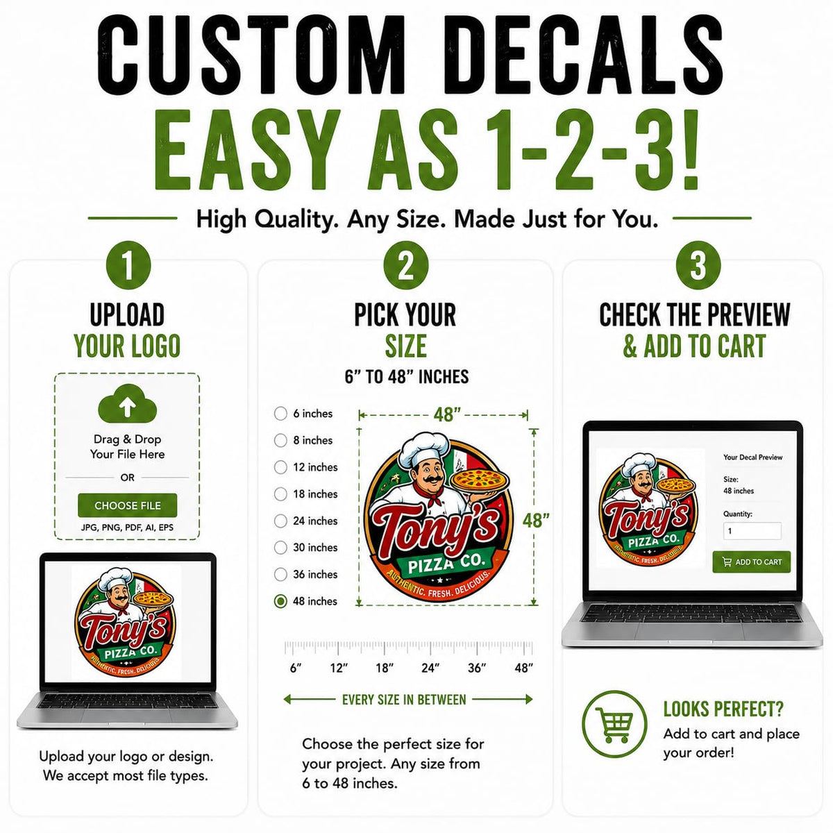 Custom Food Truck Logo Decals