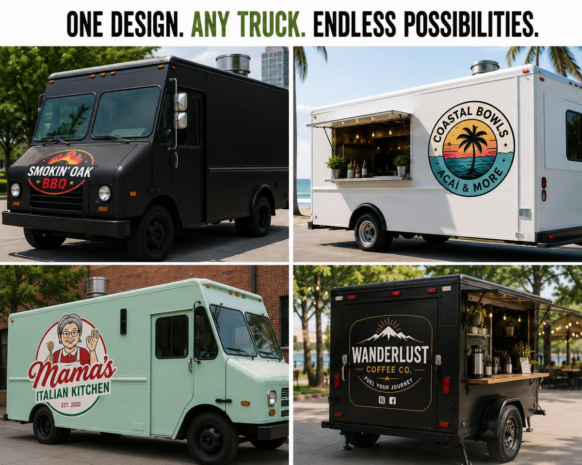 Custom Food Truck Logo Decals