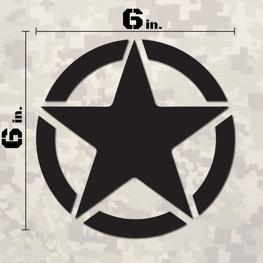 Military star decals