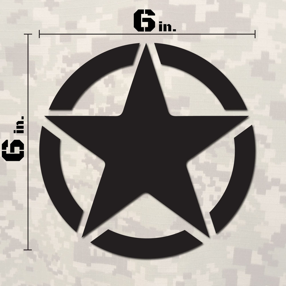 Military star decals