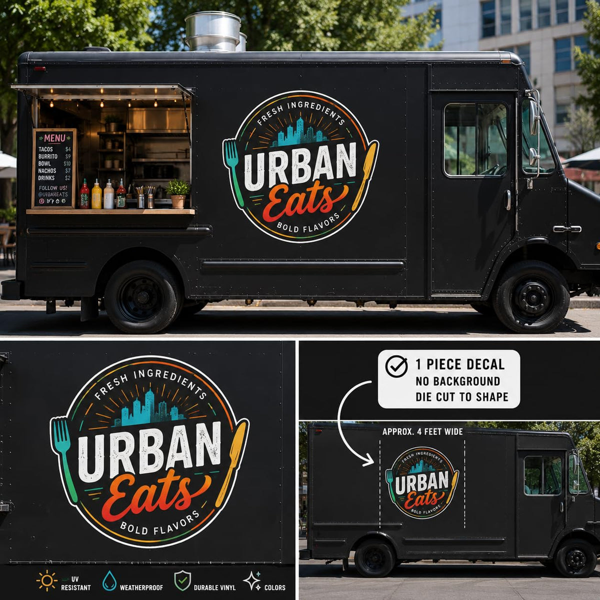 Custom Food Truck Logo Decals