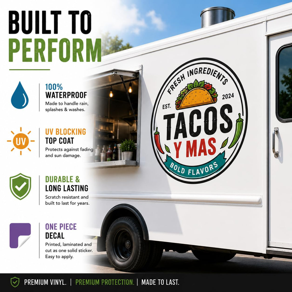 Custom Food Truck Logo Decals