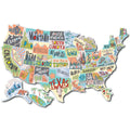 RV State Sticker Travel Map of the United States