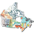 Canada RV Travel Map Sticker Set