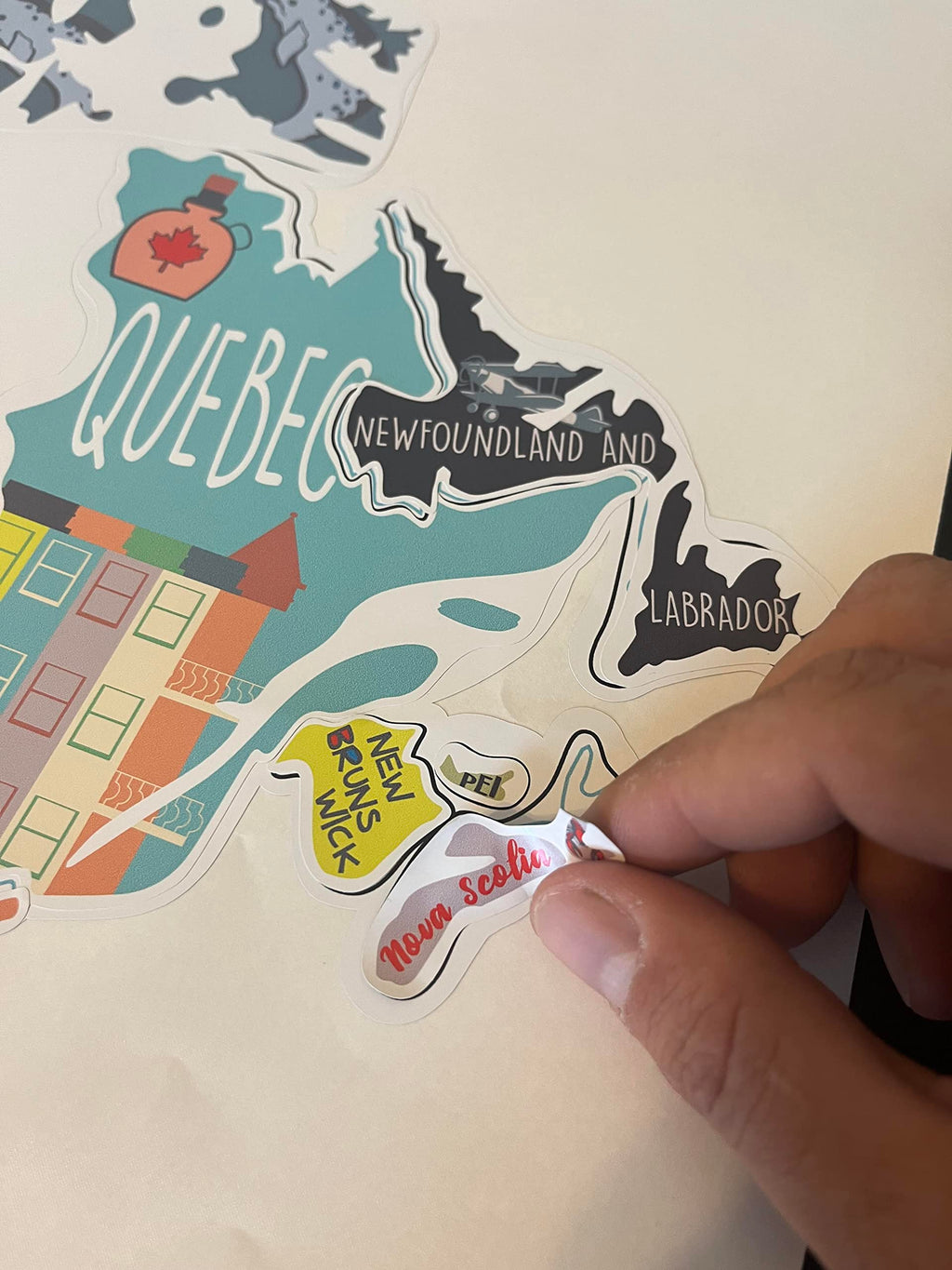 Canada RV Travel Map Sticker Set
