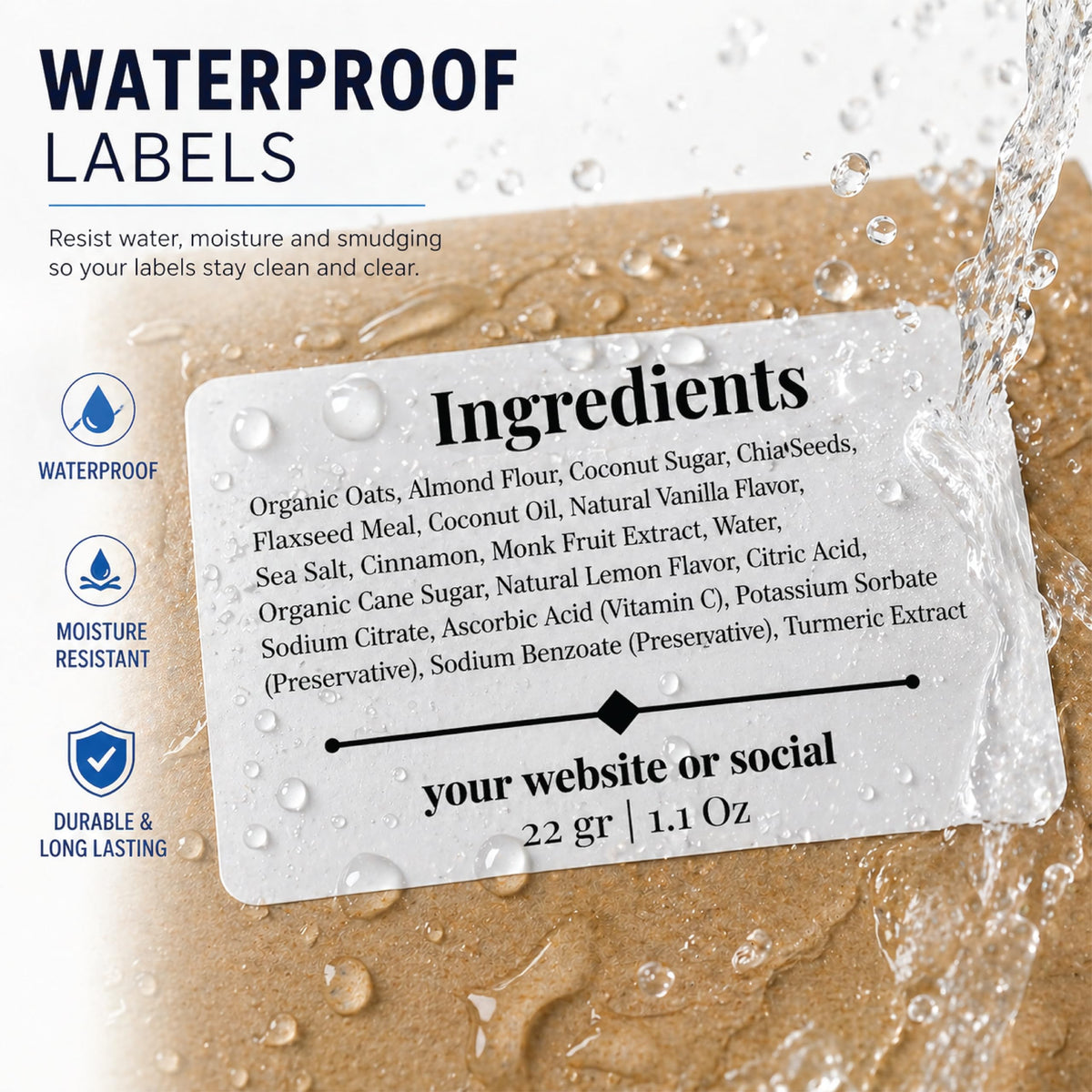 Custom Ingredient Labels