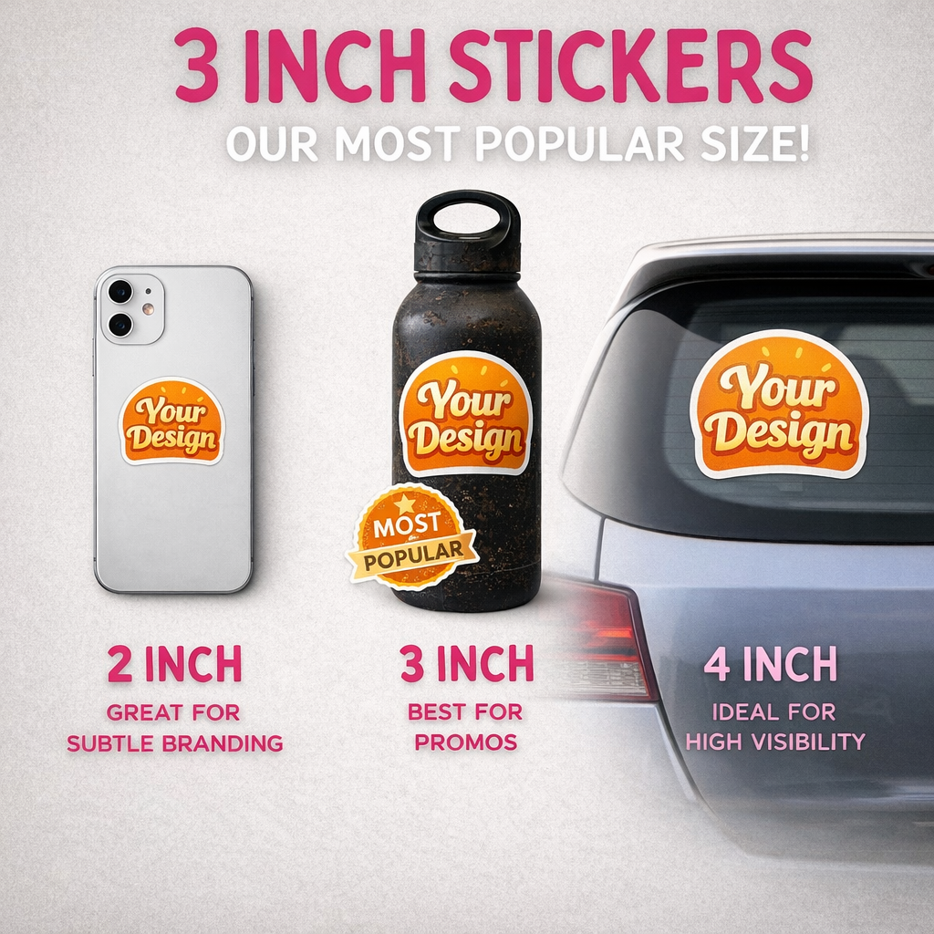 Custom stickers made from your own artwork