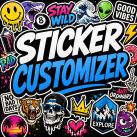 Custom Sticker Builder - Upload Your Design , Get Awesome Stickers