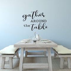 Gather Around The Table Wall Sticker 22 in x 18 in - Fairwinds Designs