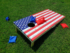 American Flag and Constitution Cornhole Board Skin - Fairwinds Designs