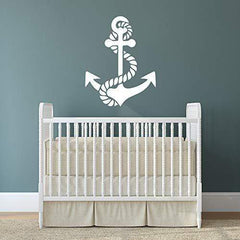 Anchor and Rope Wall Sticker 22 in x 28 in - Fairwinds Designs