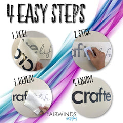 Be Fearless Wall Sticker 21 in x 4 in - Fairwinds Designs