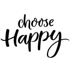 Choose Happy Wall Sticker 14 in x 22 in - Fairwinds Designs