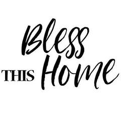 Bless This Home Wall Sticker 22 in x 14 in - Fairwinds Designs