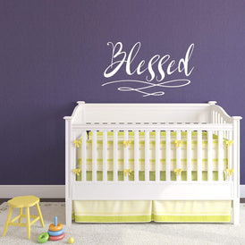 Blessed Wall Sticker  21 in x 13 in - Fairwinds Designs
