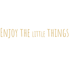 Enjoy The Little Things Wall Sticker 22 in  x 4 inches - Fairwinds Designs