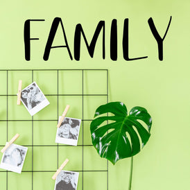 Family Vinyl Wall Sticker 22 in x 10 in - Fairwinds Designs