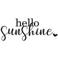 Hello Sunshine Wall Sticker 9 in x 22 in - Fairwinds Designs