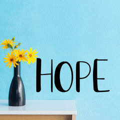 Hope Vinyl Wall Sticker 22 in x 10 in - Fairwinds Designs