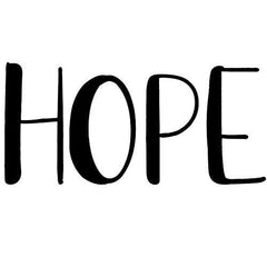 Hope Vinyl Wall Sticker 22 in x 10 in - Fairwinds Designs