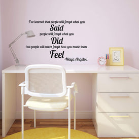 Maya Angelou Wall Sticker 18 in x 27 in - Fairwinds Designs