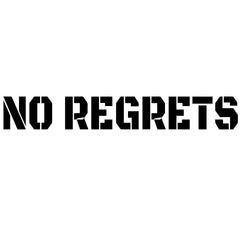 No Regrets Wall Sticker 7 in x 48 in - Fairwinds Designs