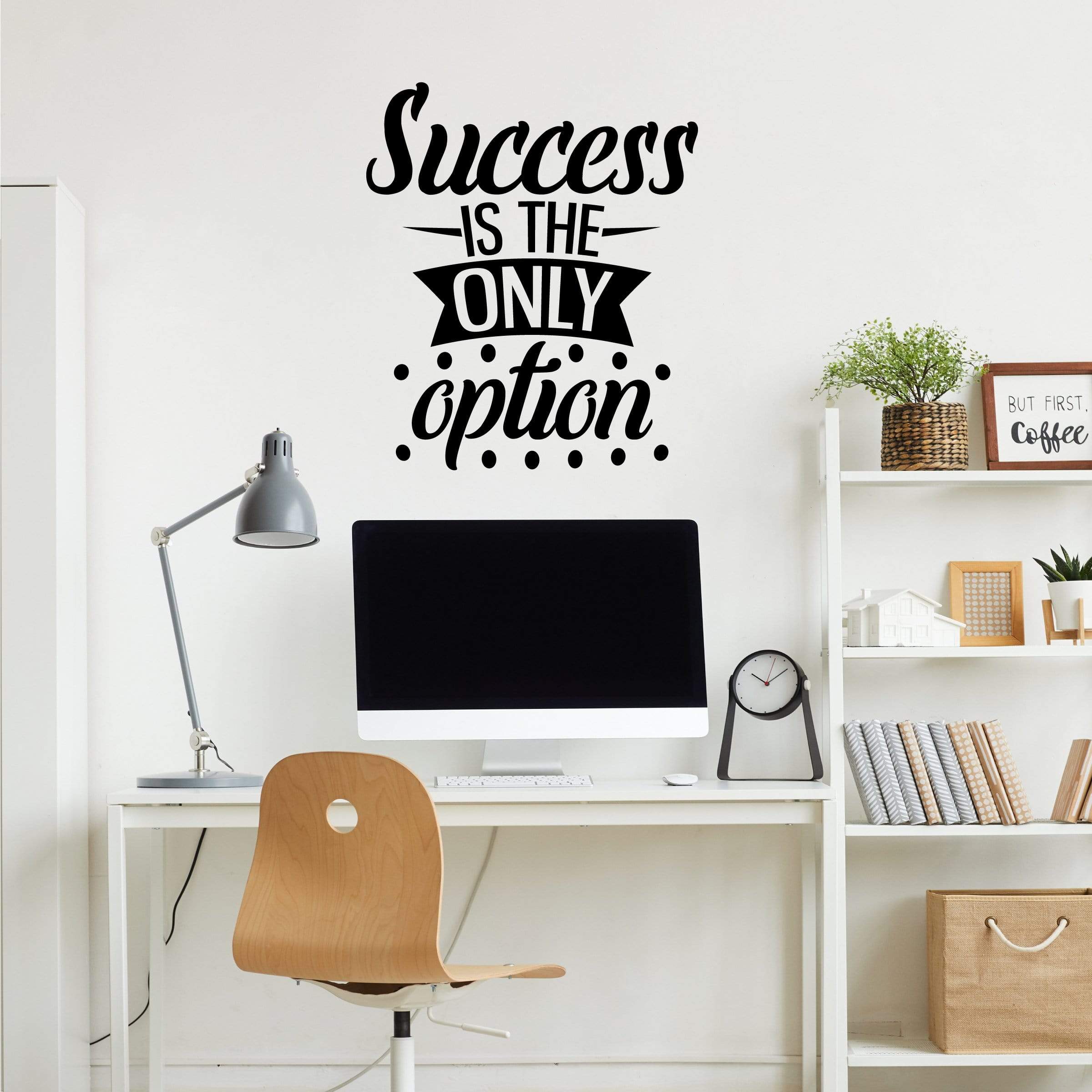 Success great design inspirational quote stickers