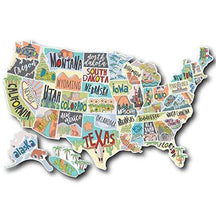 US States Travel Map Design 2 - Fairwinds Designs